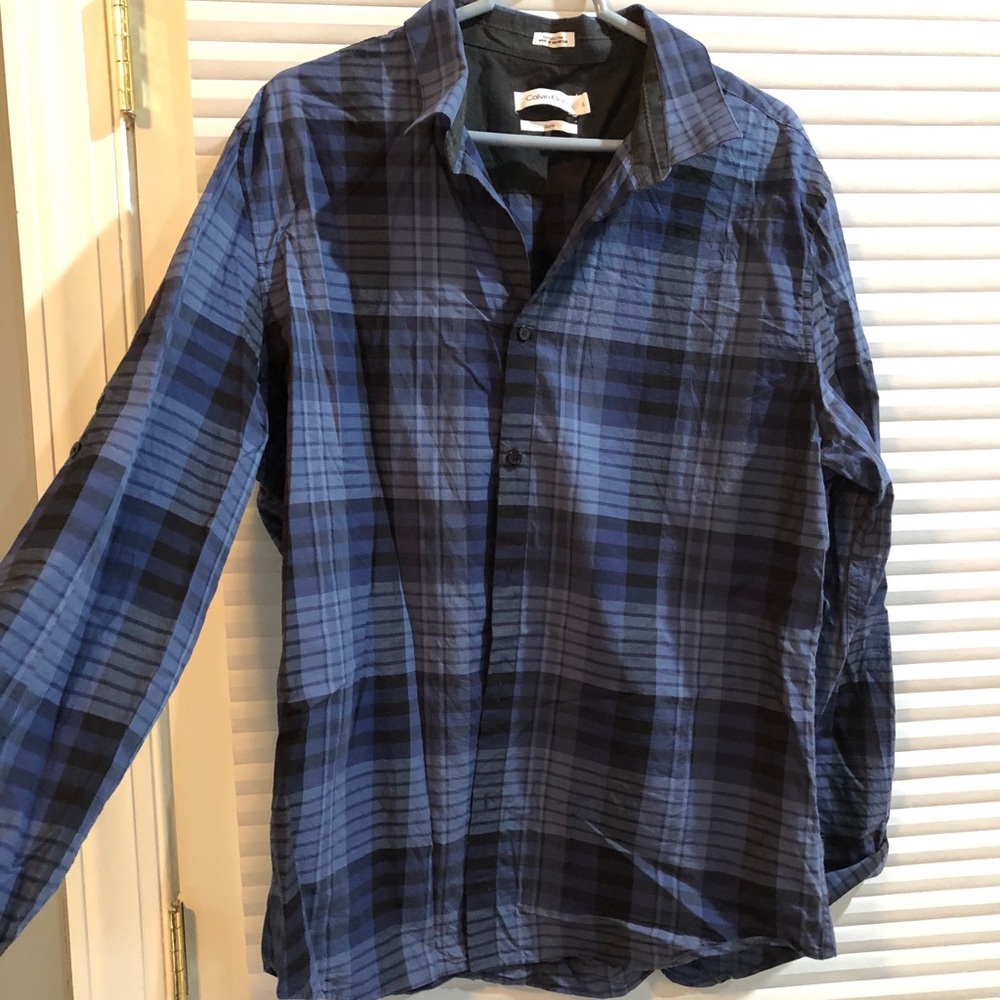 XL Calvin Klein Slim Fit Dress Shirt